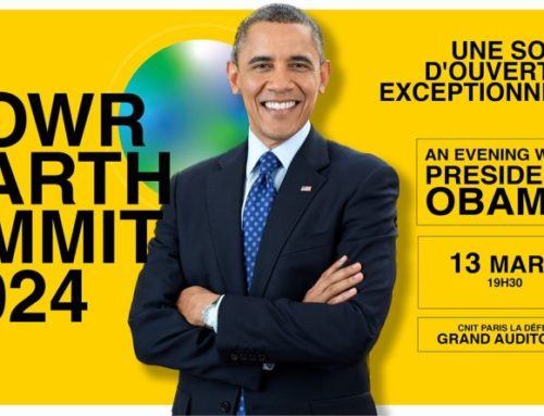 Barack Obama, invité d’honneur du POwR.Earth Summit – 13 au 15 mars 2024