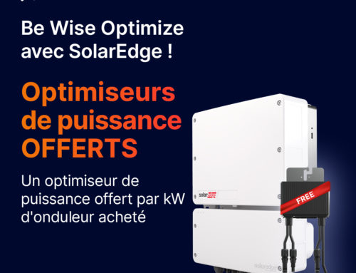 Be Wise Optimize avec SolarEdge !